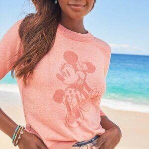 Disney x Tommy Bahama Sweater Minnie Mouse Pullover Sea Shore View - MEDIUM